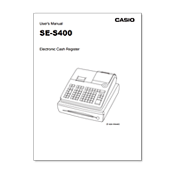 Casio SE-G1 Cash Register Manual